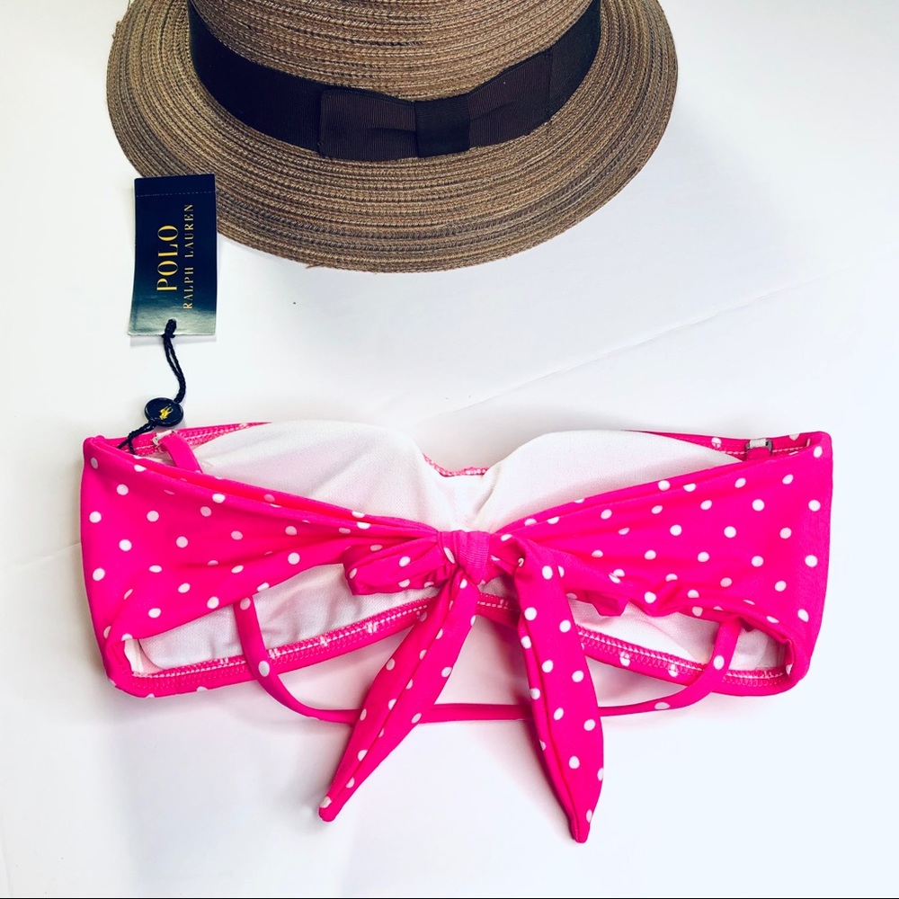 *Private Listing* Ralph Lauren Hot Pink / White Polka Dot Bikini Top - Picture 5 of 7